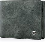 TRUSADOR Savona Portefeuille en cuir classique pour hommes RFID Boîte cadeau de portefeuille Navy Classic