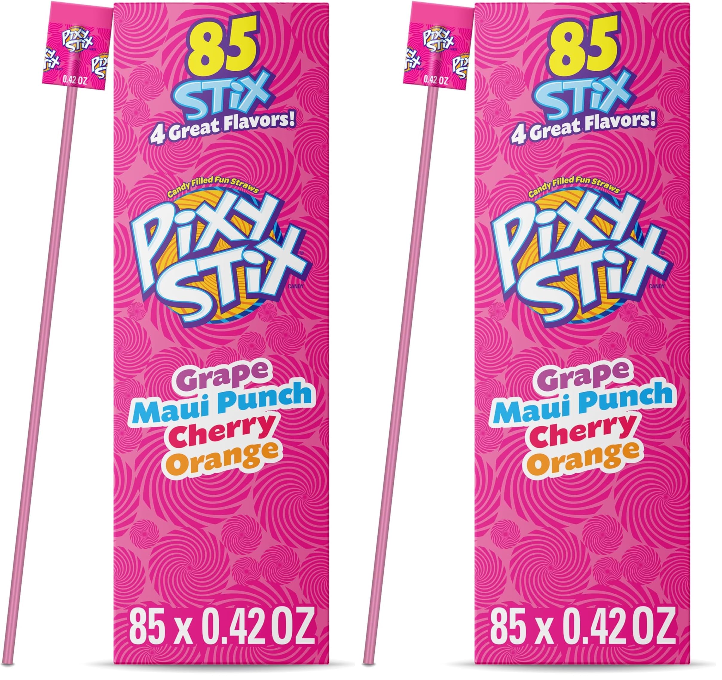 Amazon.com : Wonka Pixy Stix, Sour Powder Straws, Grape, Maui