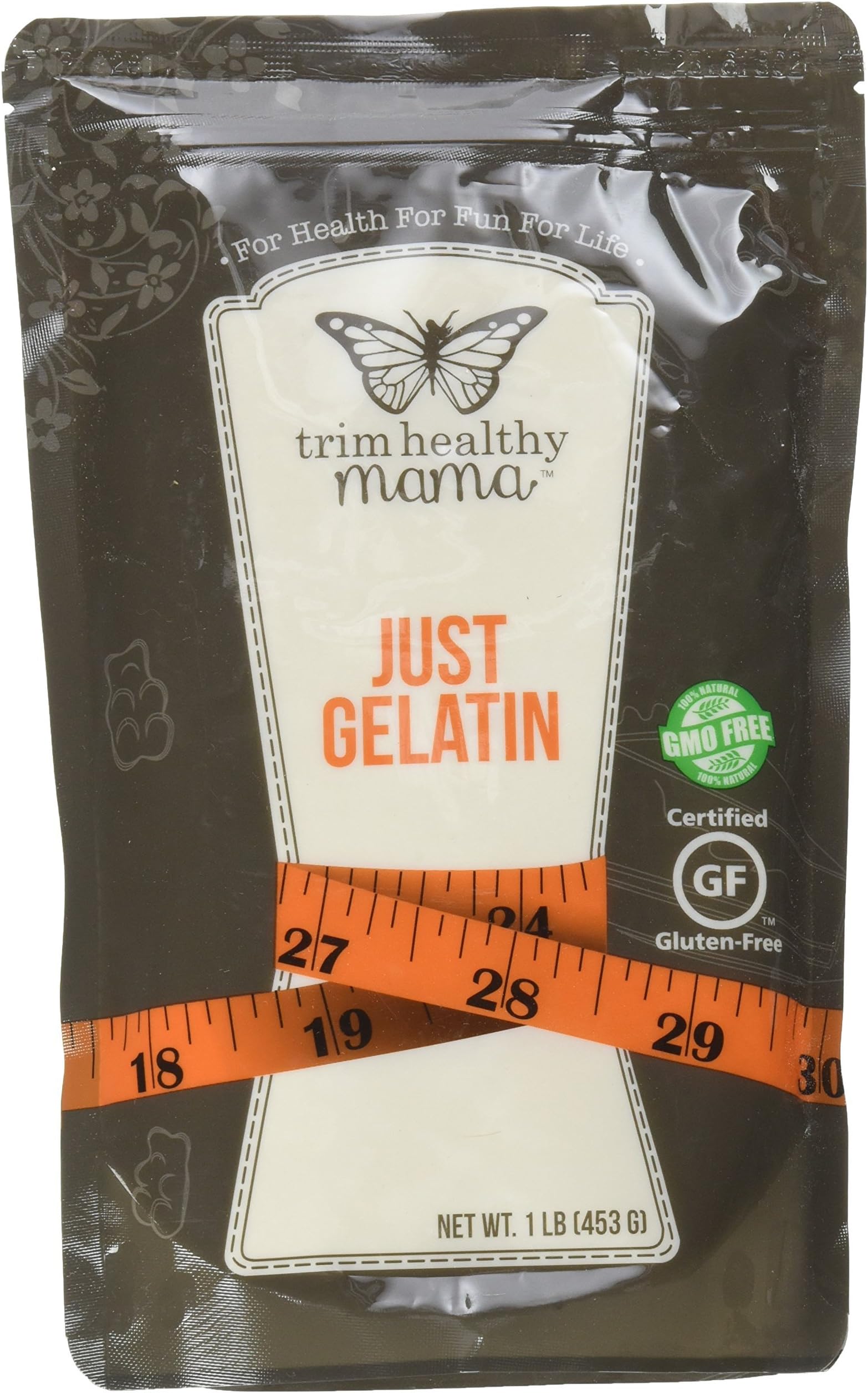 THM Non-GMO Just Gelatin (100% Organic Beef) Unflavored 1 Pound