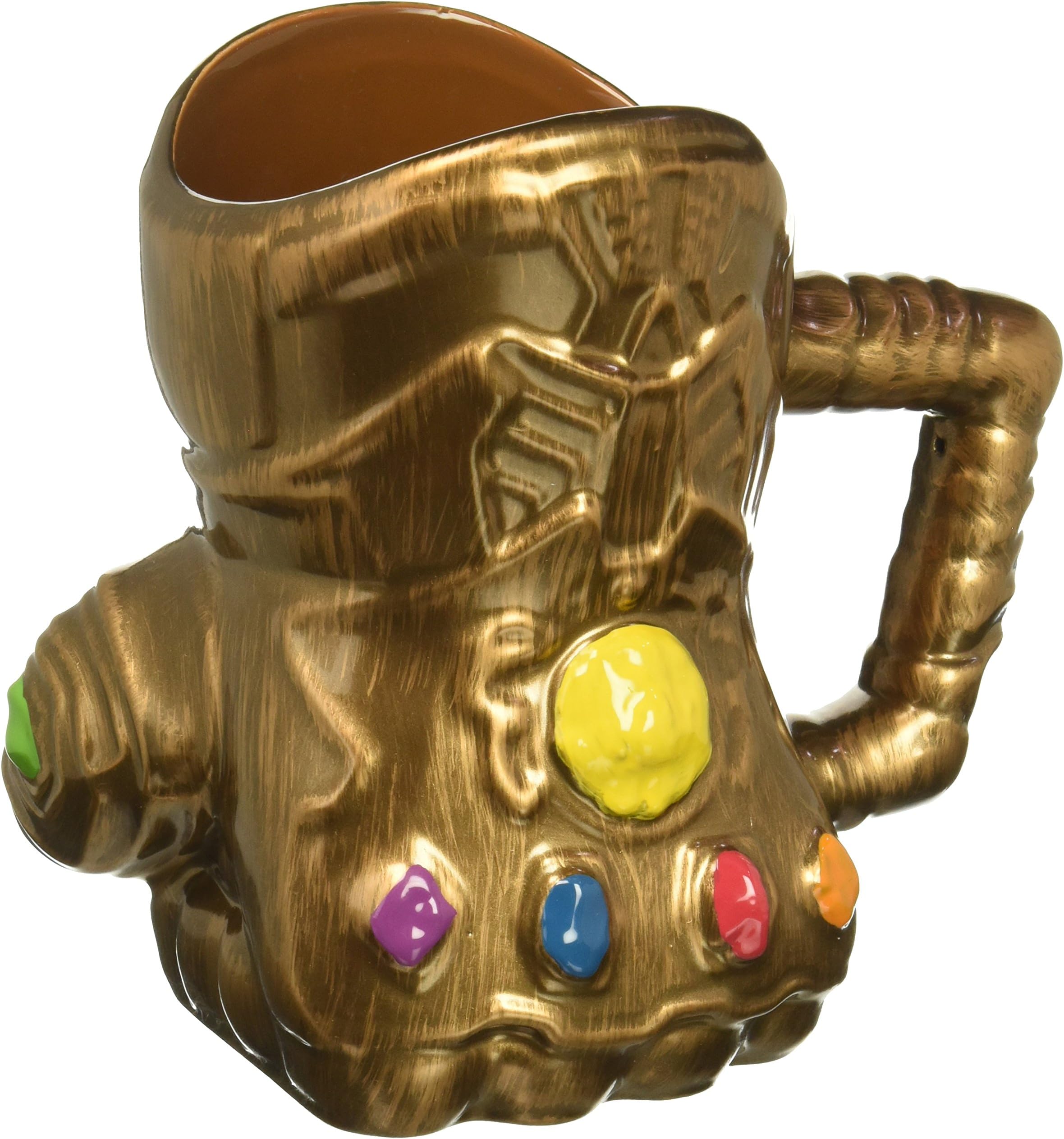 Vandor Marvel Infinity Wars Gauntlet Shaped Ceramic Soup Coffee Mug Cup, 20 Ounce