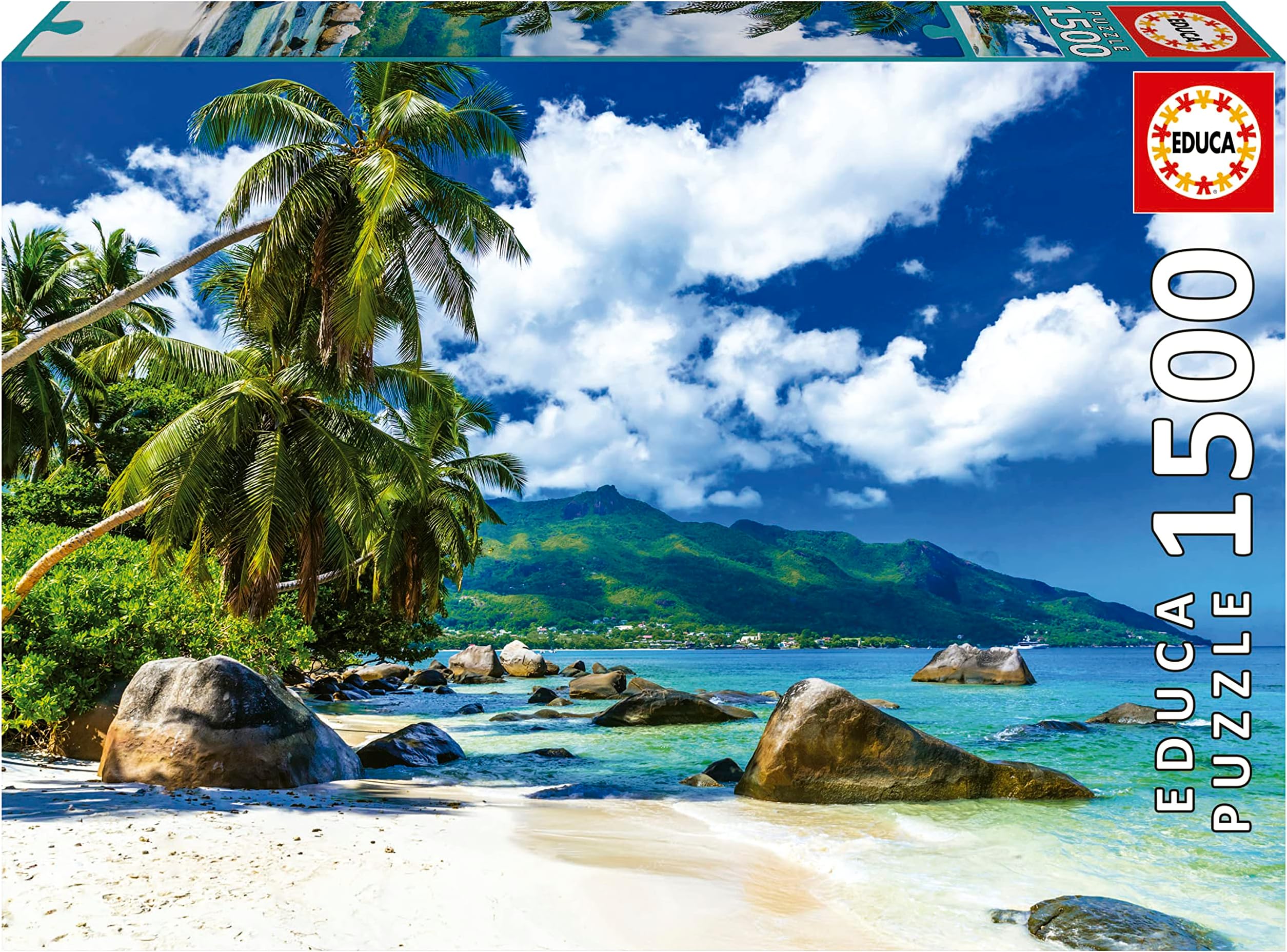 Educa - Puzzle of 1500 pieces for adults | Seychelles. He has created a piece for piece with this fantastic image of the island of Seychelles. 85 x 60 cm. Includes the Fix puzzle. 14 years ago (19564)