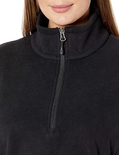 Miniatura 8 de Tienda Essentials - Chaqueta de tela de vellón para mujer, manga larga, cremallera de 14, corte clásico sin botones