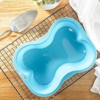 Vista 2 de Puppy Cake Molde de silicona en forma de hueso de perro (azul)