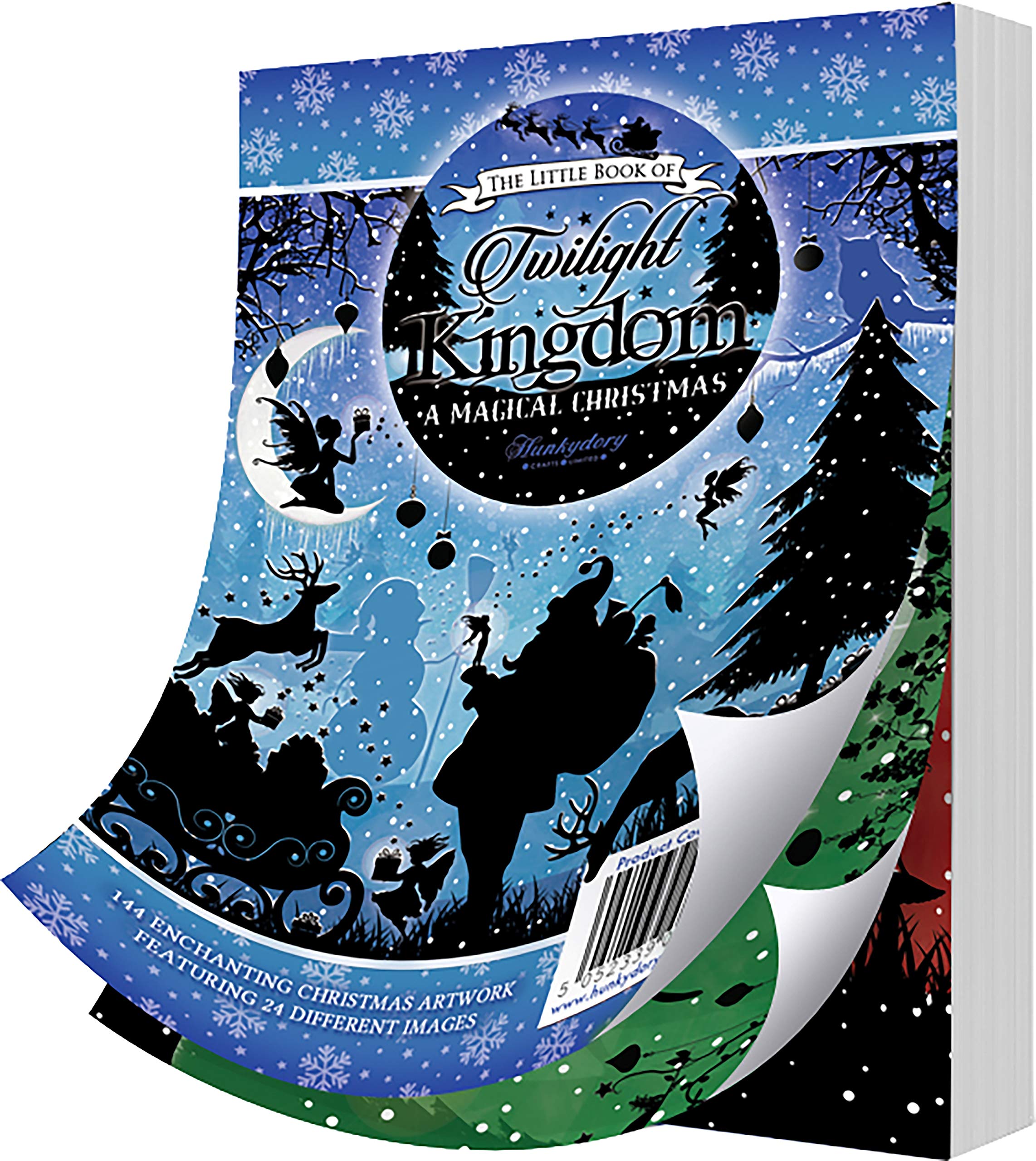 Hunkydory Crafts Hunkydory The Little Book Of A6 Paper Pad 144/Pkg-Twilight A Magical Christmas, 24 Designs