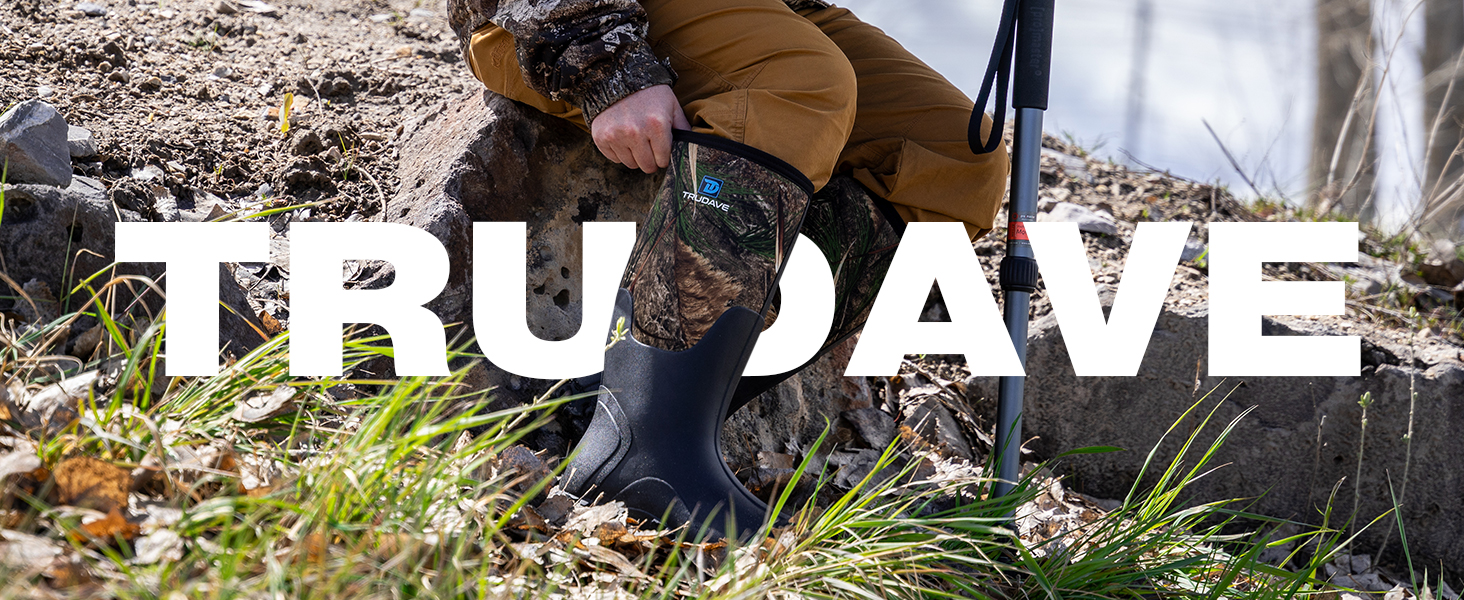 Amazon.com | Trudave Rubber Boots for Men with Steel Shank