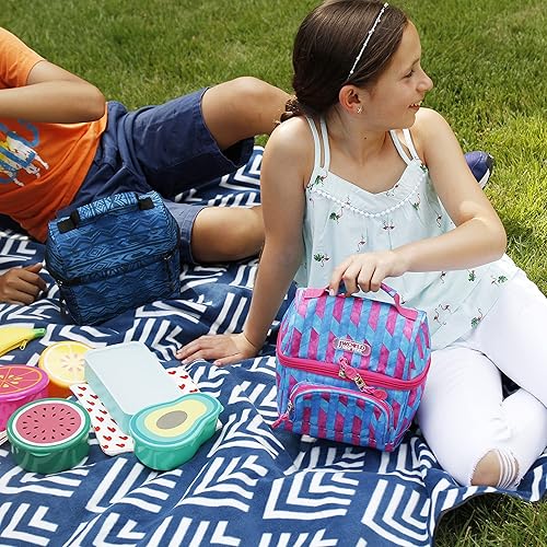 Miniatura 2 de J World New York - Lonchera Corey, Azul marino (Block Navy)), LB-03 BLOCK NAVY