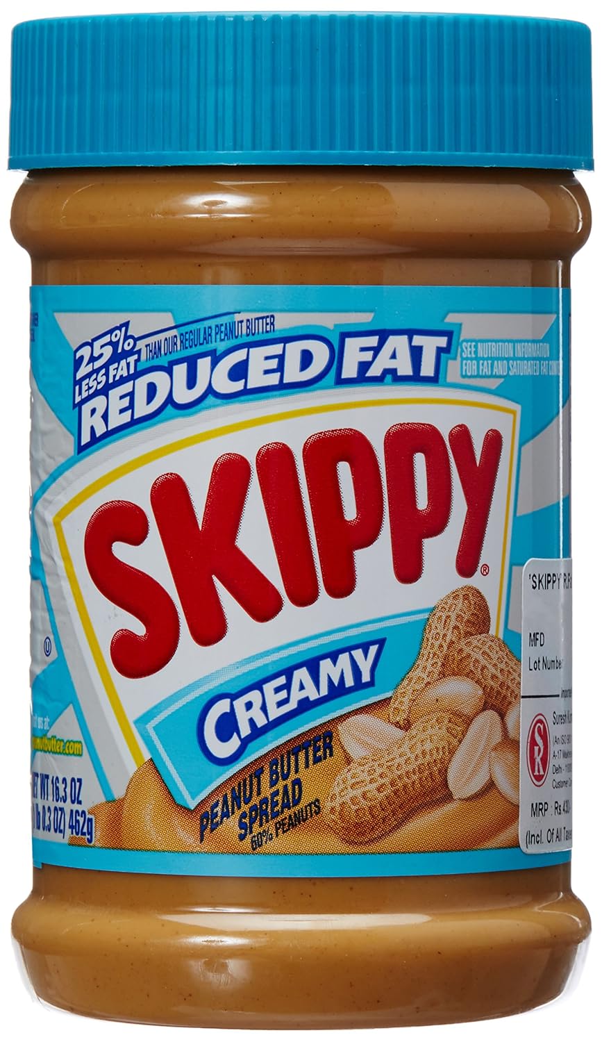 Skippy Reduced Fat Creamy Peanut Butter - 462g (16.3 oz)
