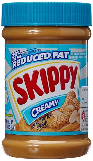 Skippy Reduced Fat Creamy Peanut Butter, 462g