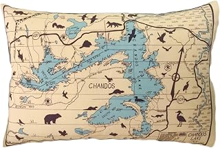 Chandos Lake Vintage Map Pillow