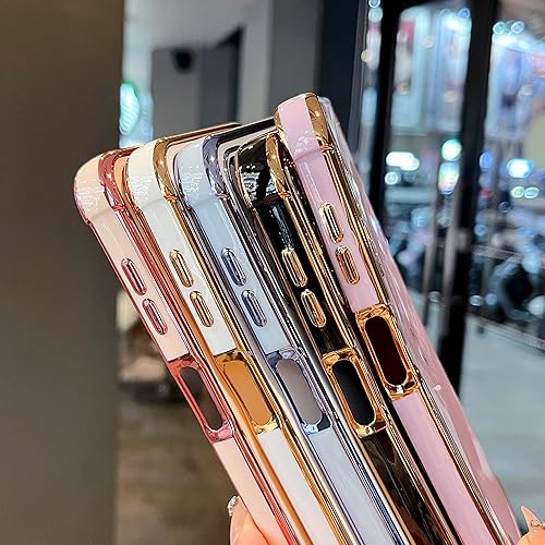 Miniatura 8 de ZTOFERA Funda para Samsung Galaxy A14 5G, bonito borde chapado con patrón de corazones de amor con protección de lente de cámara para Galaxy A14 de