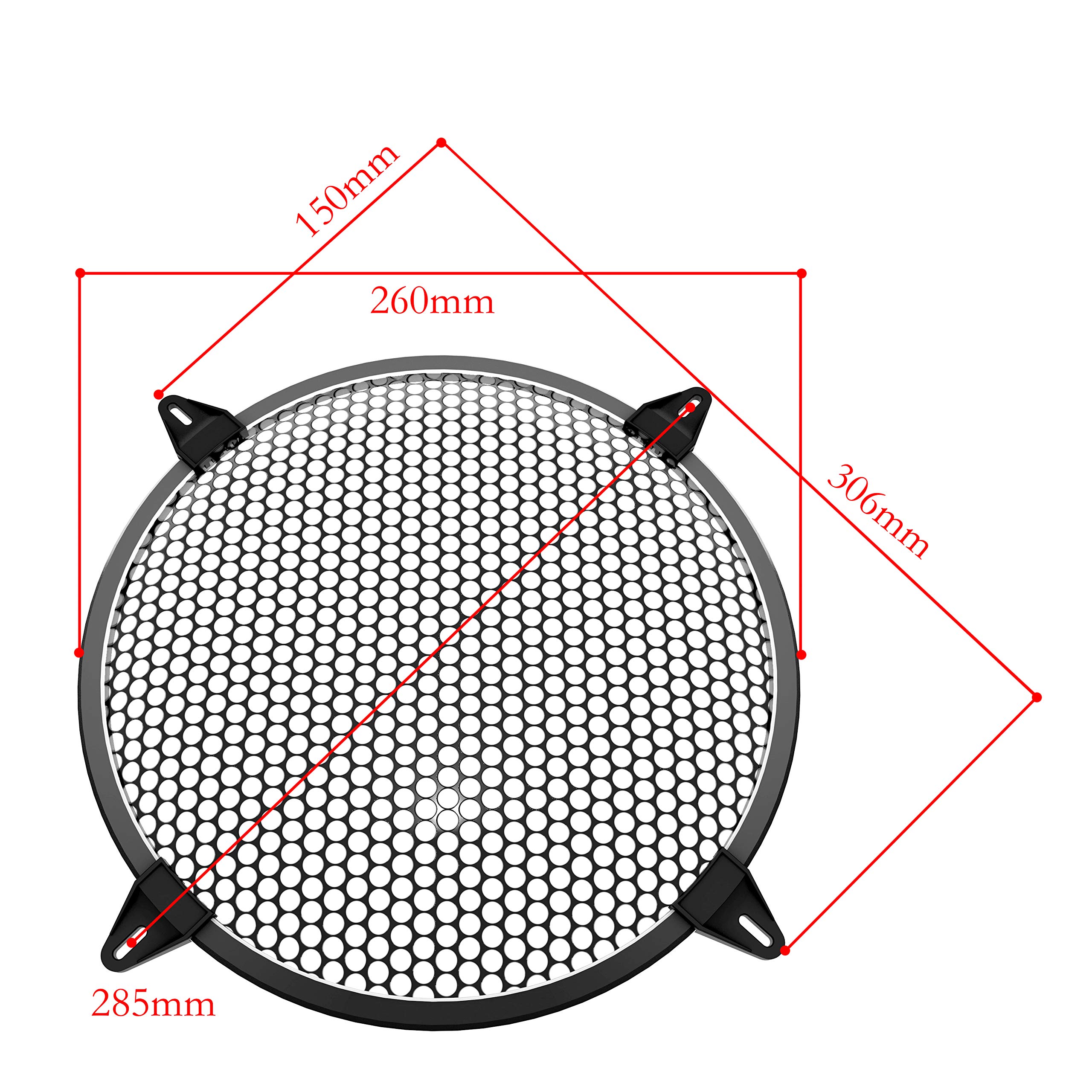 Buy 10 inch Speaker GrillSubwoofer Grille Steel Speaker Covers Waffle