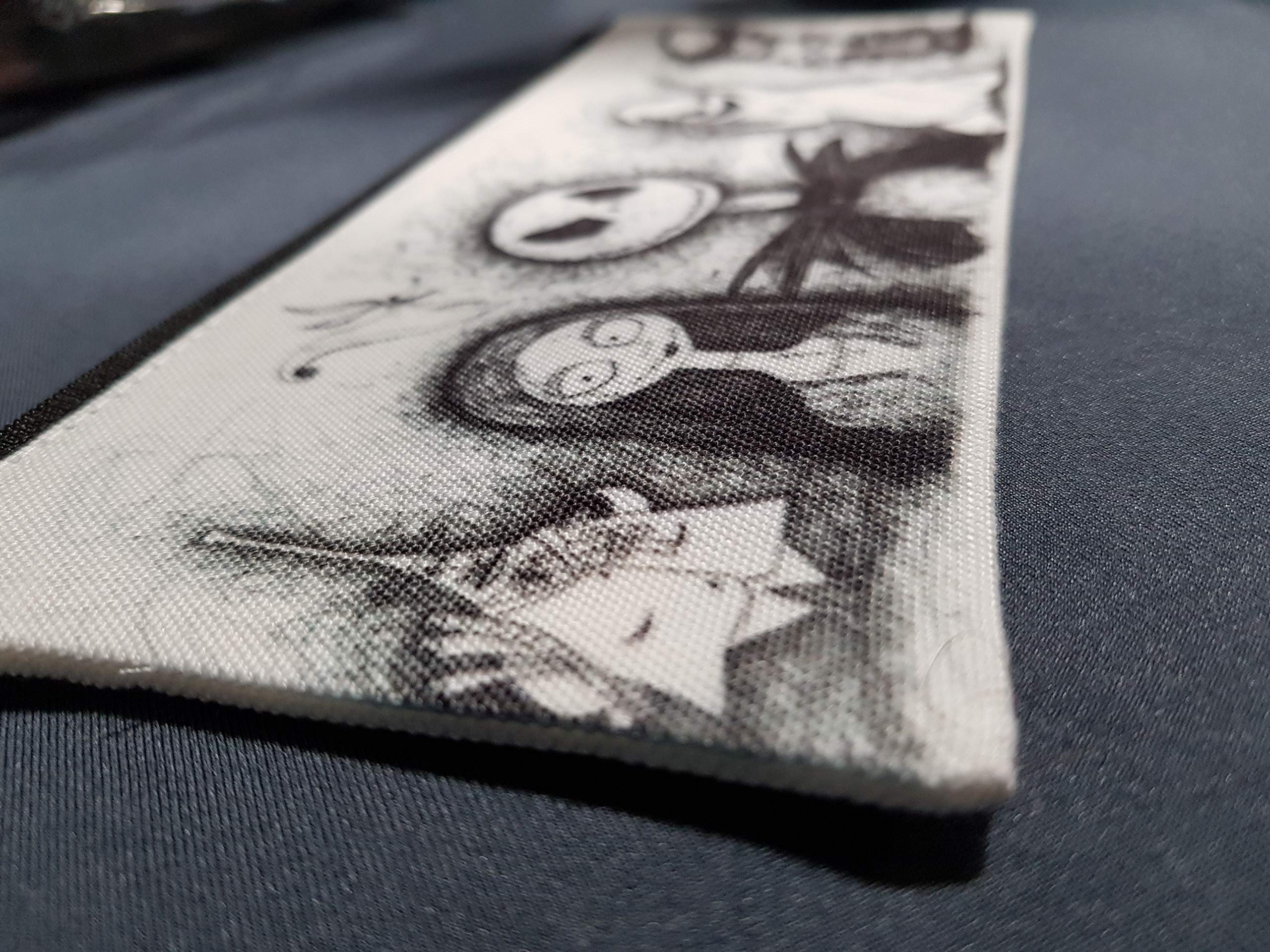 Nightmare Before Christmas Pencil Case or make up bag from hand draw artwork, Off white and black, Medium - Image 2