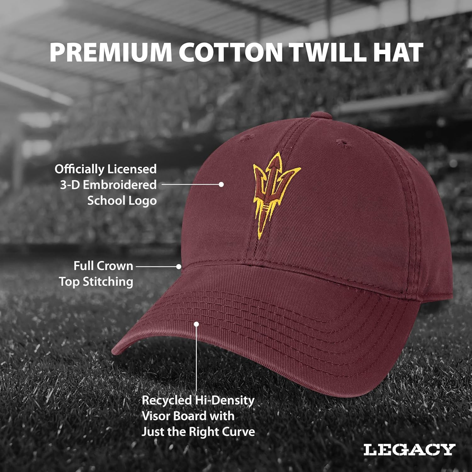 Legacy NCAA Unisex-Adult Relaxed Twill - Image 3