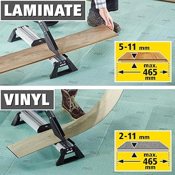 wolfcraft Laminate Cutter and Angle Gauge Set - Floor Laying Tool Kit for Cutting Vinyl and Laminate, Transferring Angles with Precision - 8658000
