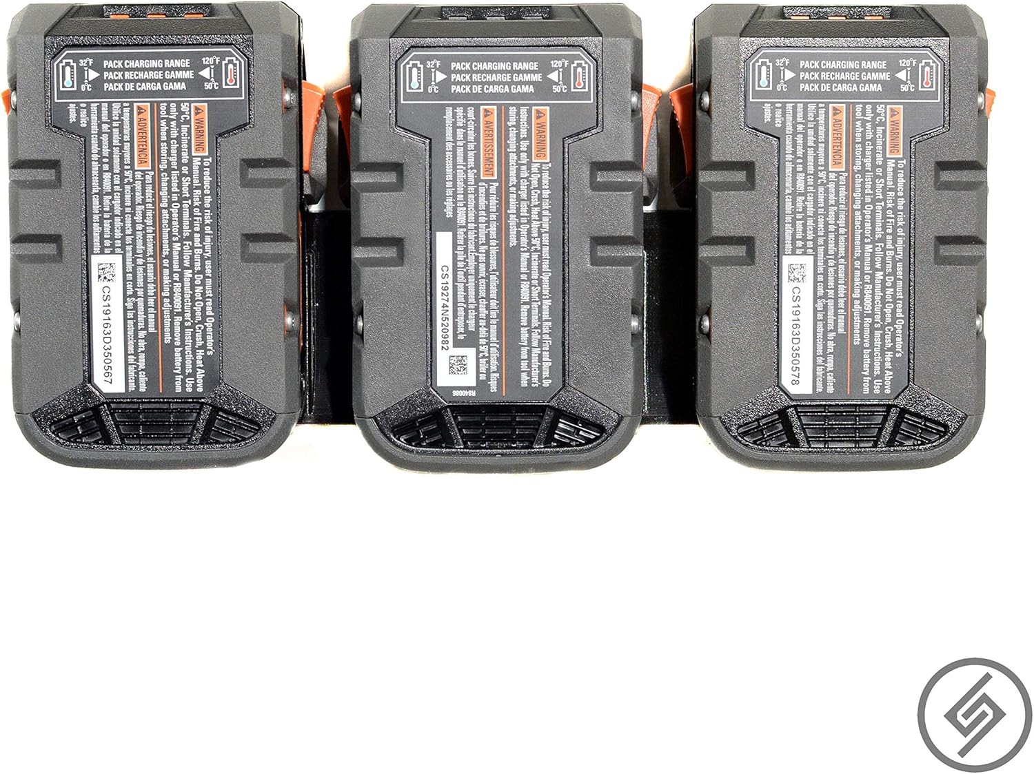 Spartan Mounts for Ridgid 18v Battery | Wall Display Hook Holder | Power Tool Storage | Blog DIY Craft Room | All Types | Strong Low Profile Bracket | Convenient Easy Access Garage Organization
