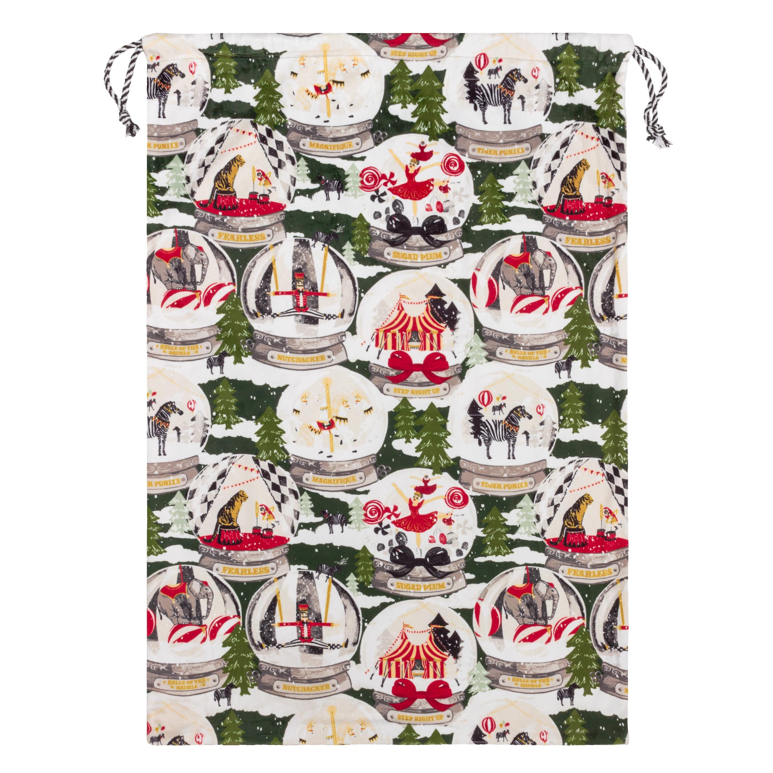 furn. Showtime Printed Velvet Xmas Sack