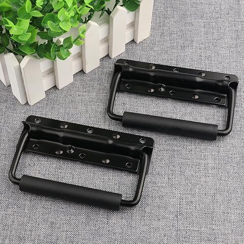 Miniatura 4 de GENHAKON 12 manijas de pecho, mango de caja con resorte, manija de armario, manija de gabinete para productos de instrumentos musicales como