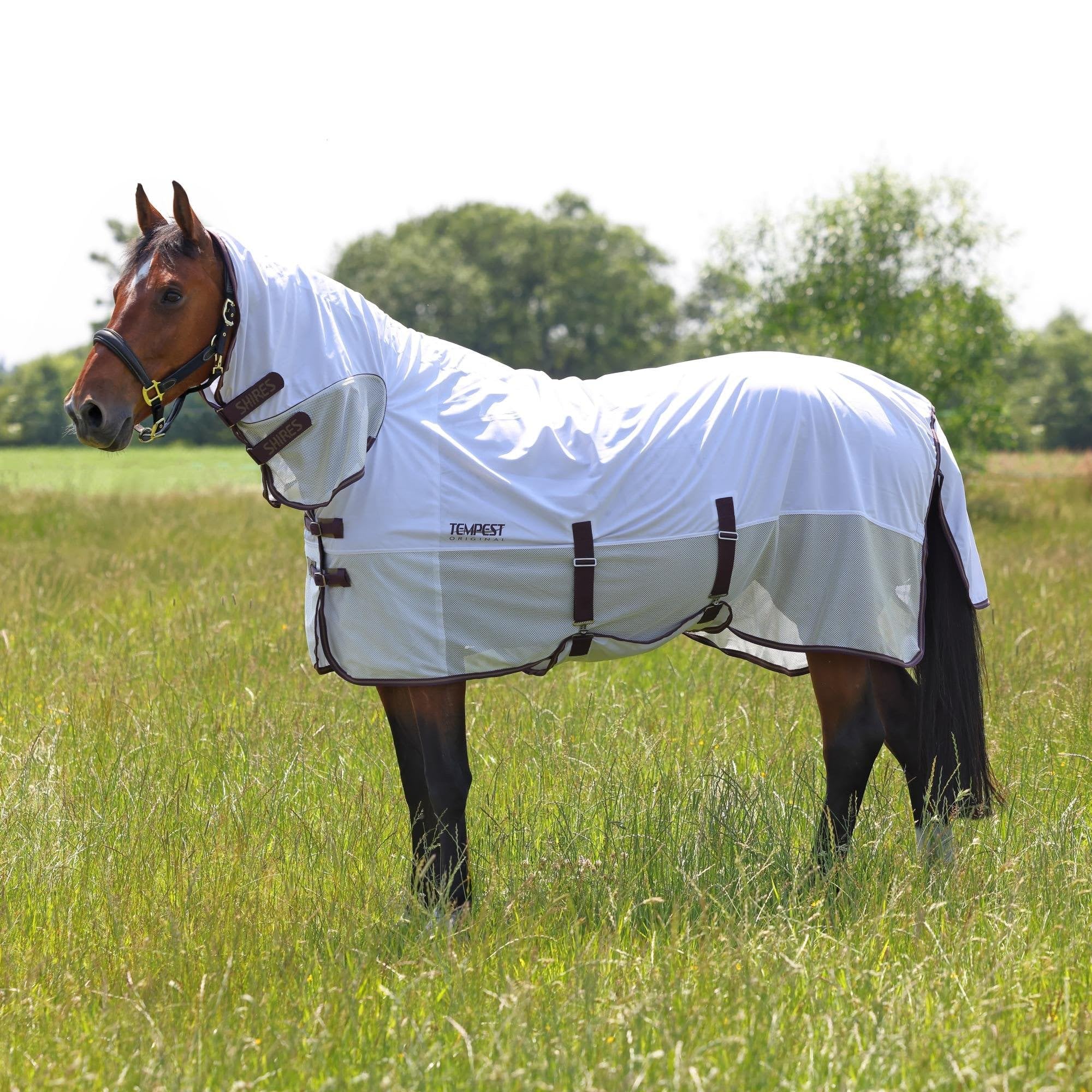 Shires Tempest Original Fly Mesh Combo Rug - White