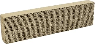 Ware Single Wide Corrugated Cat Scratcher Replacement Pads (2-Pack) with Catnip - Economical Cardboard Scratchers
