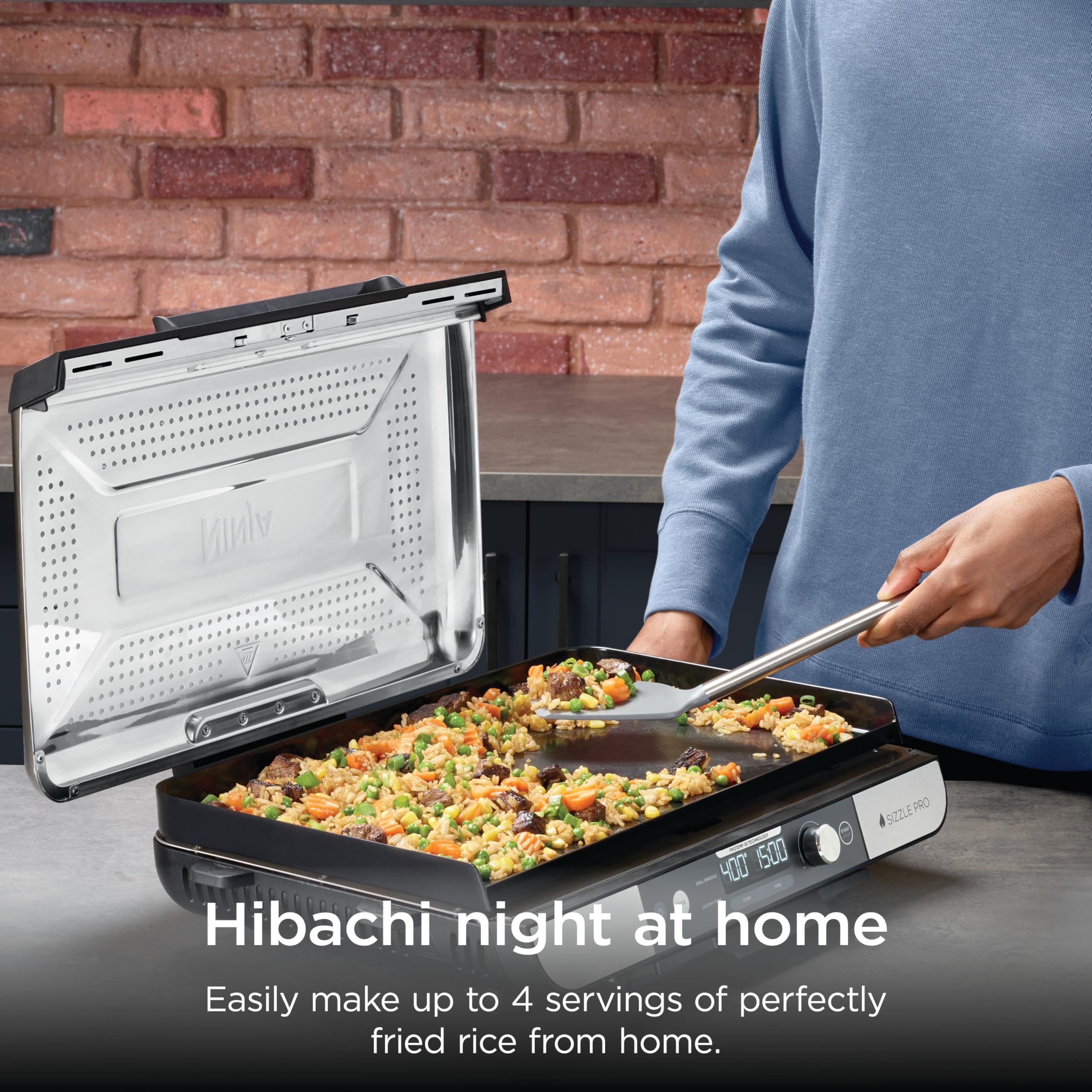 クールマッスル　アルティメット9 Ninja Prato interno Sizzle Pro XL + tampa ventilada removível de