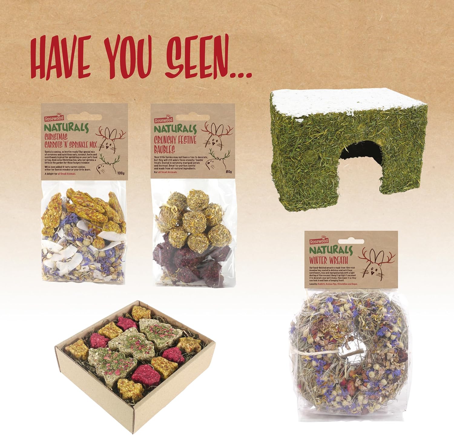 Naturals Christmas Festive Fruit Tree Hanging Edible Treat