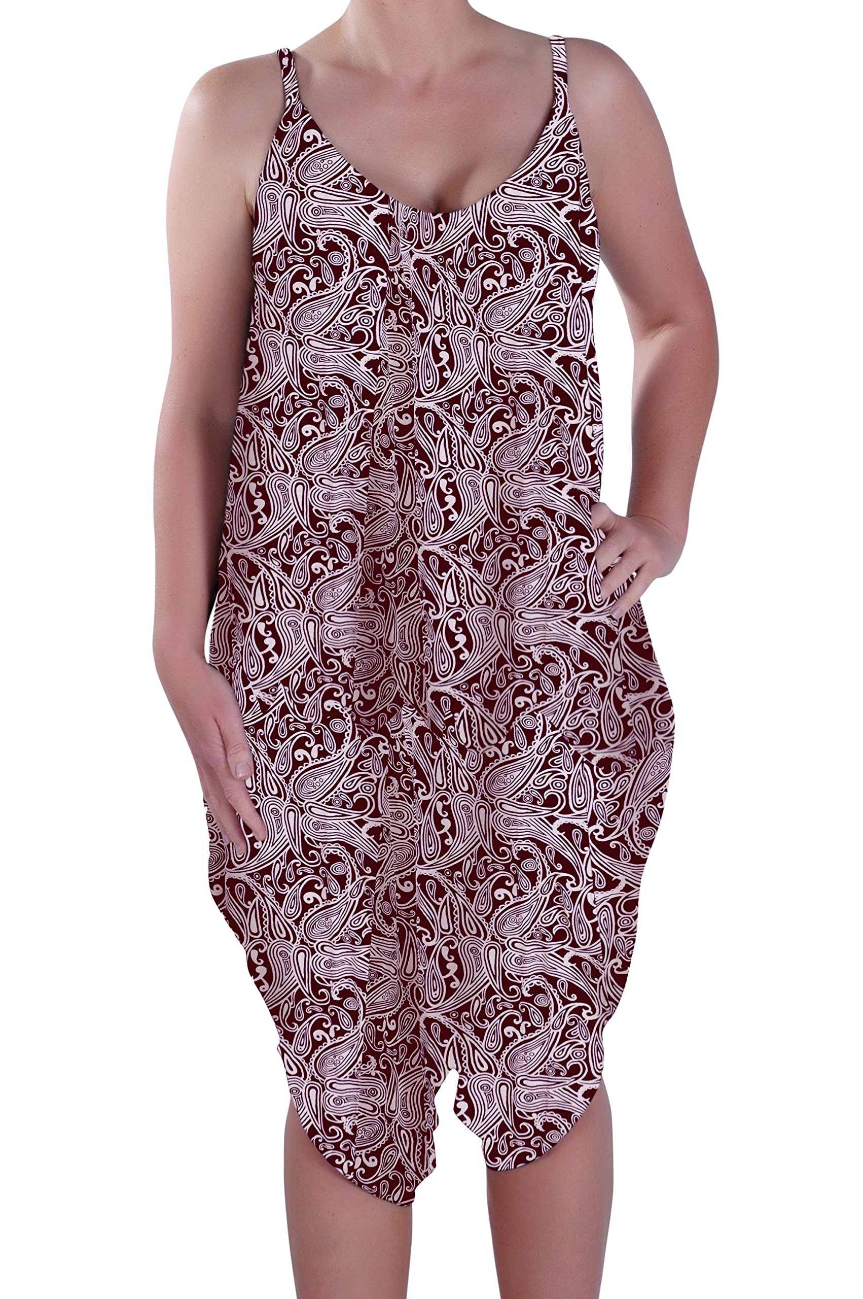 Eye Catch - Womens Lagenlook Strappy Harem Jumpsuit Dress Ladies Trousers Top Playsuit