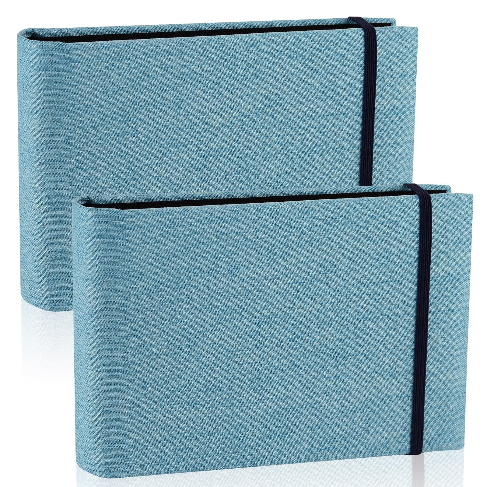 2 Pack Small Photo Album 6x4, 200 Photos Small Mini Linen Photo Album
