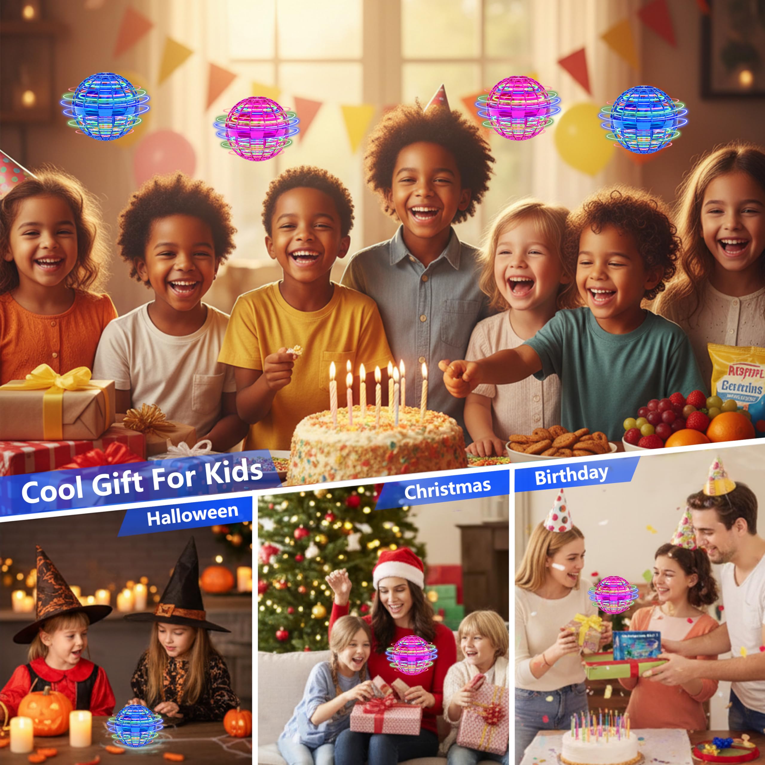 Flying Orb Ball Indoor Outdoor Can Be Used As Kids Flying Toys Colorful Acrobatics Boomerang Ball Birthday 6 7 8 9 10 11