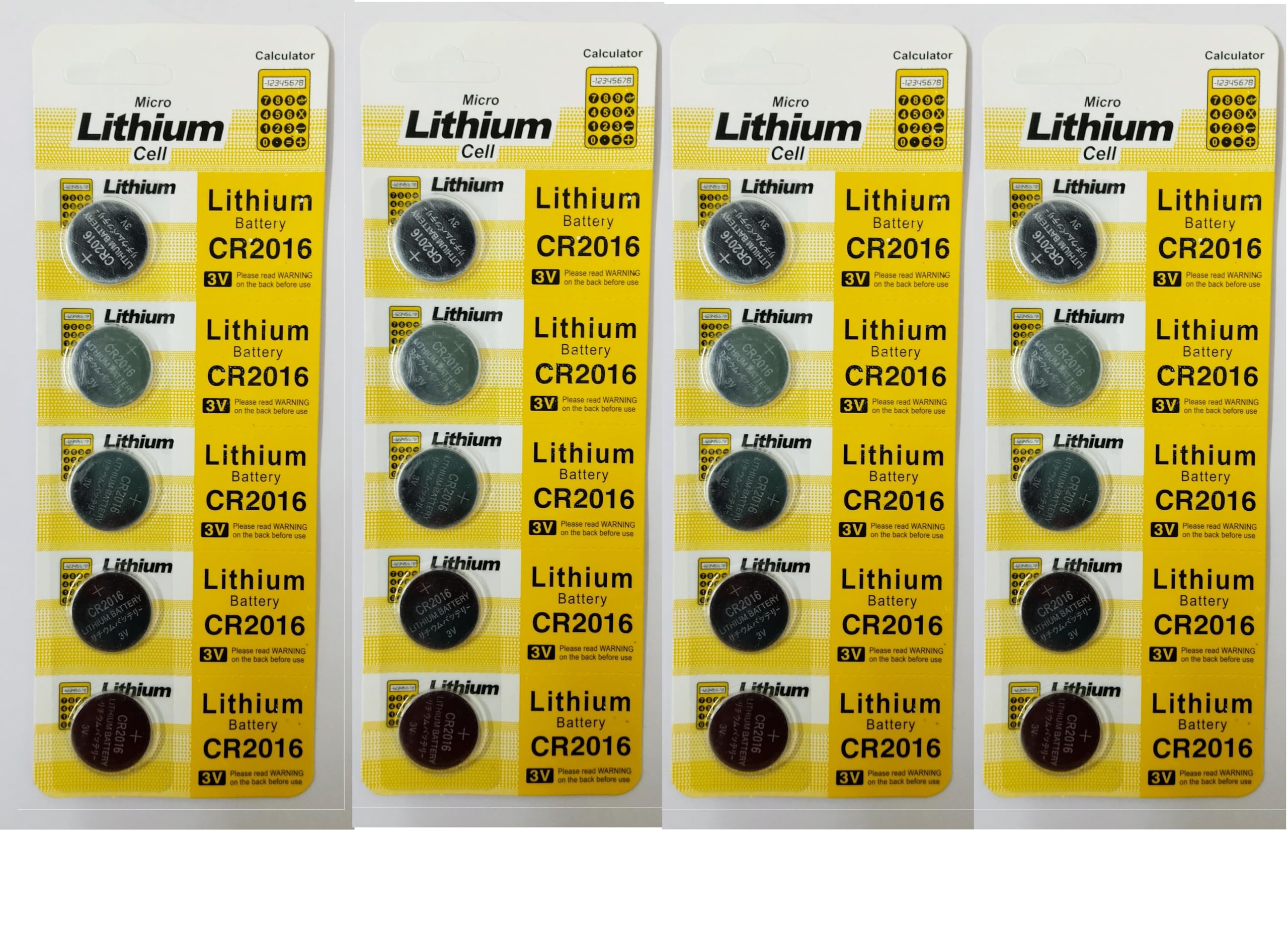 CR2016 Lithium Coin Battery 3V, Suitable for use in keyfobs, Scales, wearables and Medical Devices Pack of 20-picture-24