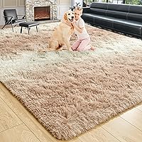 Vista 56 de Noahas Alfombras Esponjosas de Arcoíris para Dormitorio de Niñas, 2x4 Alfombra Peluda Rosa para Cuarto de Niños, Alfombras de Área Peludas para Sala