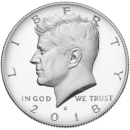2018 S Kennedy Medio Dólar 2018 Plata Kennedy Proof Deep Cameo Medio Dólar Prueba US Mint DCAM