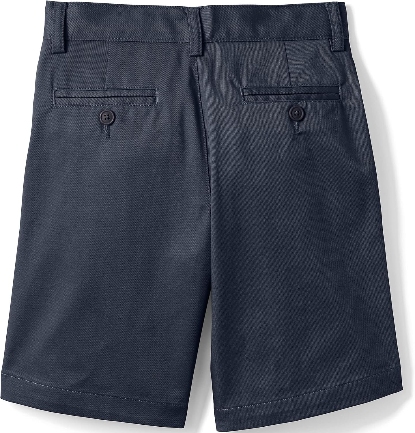 Lands' End School Uniform Boys Plain Front Blend Chino Shorts - Image 3