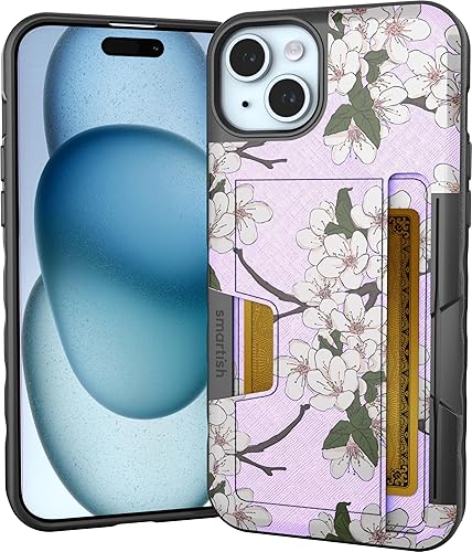 Miniatura 1 de Smartish Funda tipo cartera para iPhone 15 Plus  Wallet Slayer Vol. 2 delgada + protectora Tarjetero con función atril  Ranura oculta para tarjetas