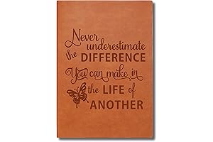 Inspirational Leather Notebook: A Thoughtful Social Work Appreciation Gift