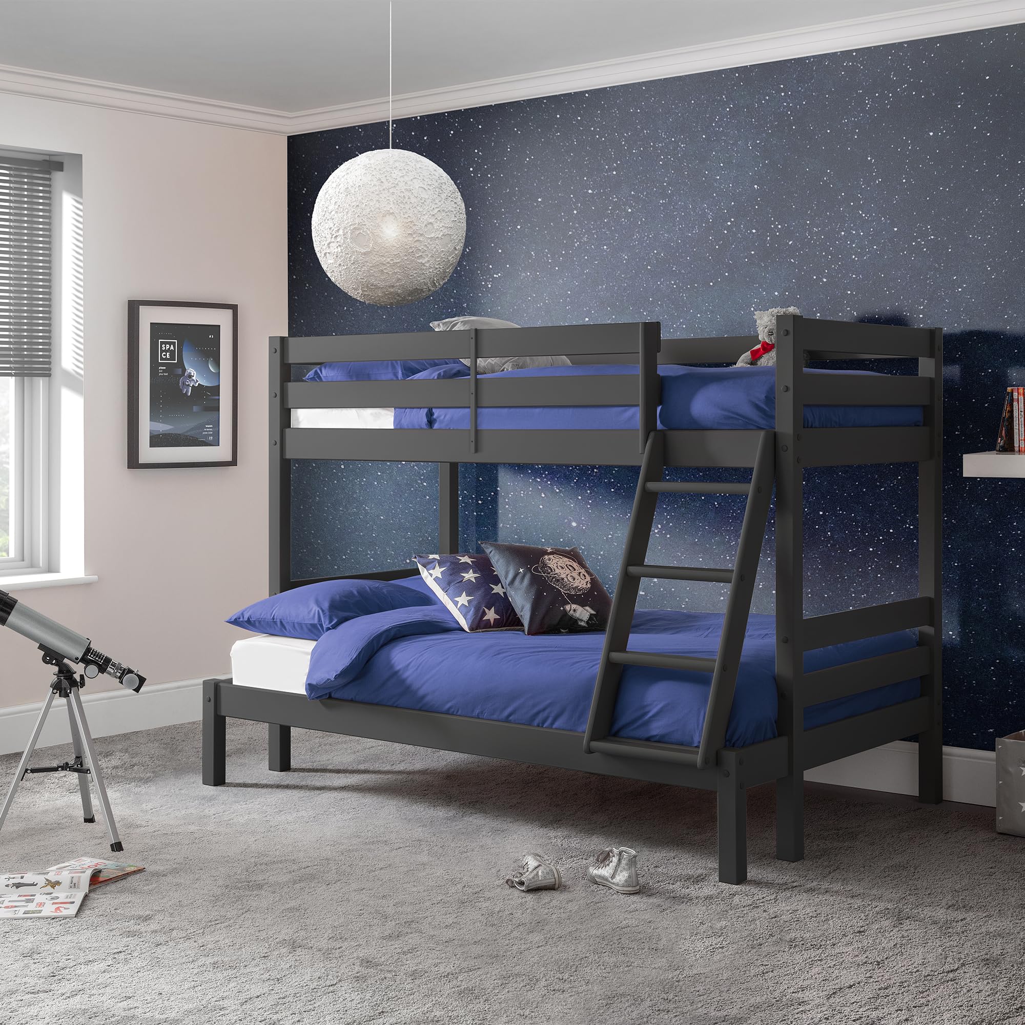 Julian Bowen Merlin Triple Sleeper Bunk - Anthracite
