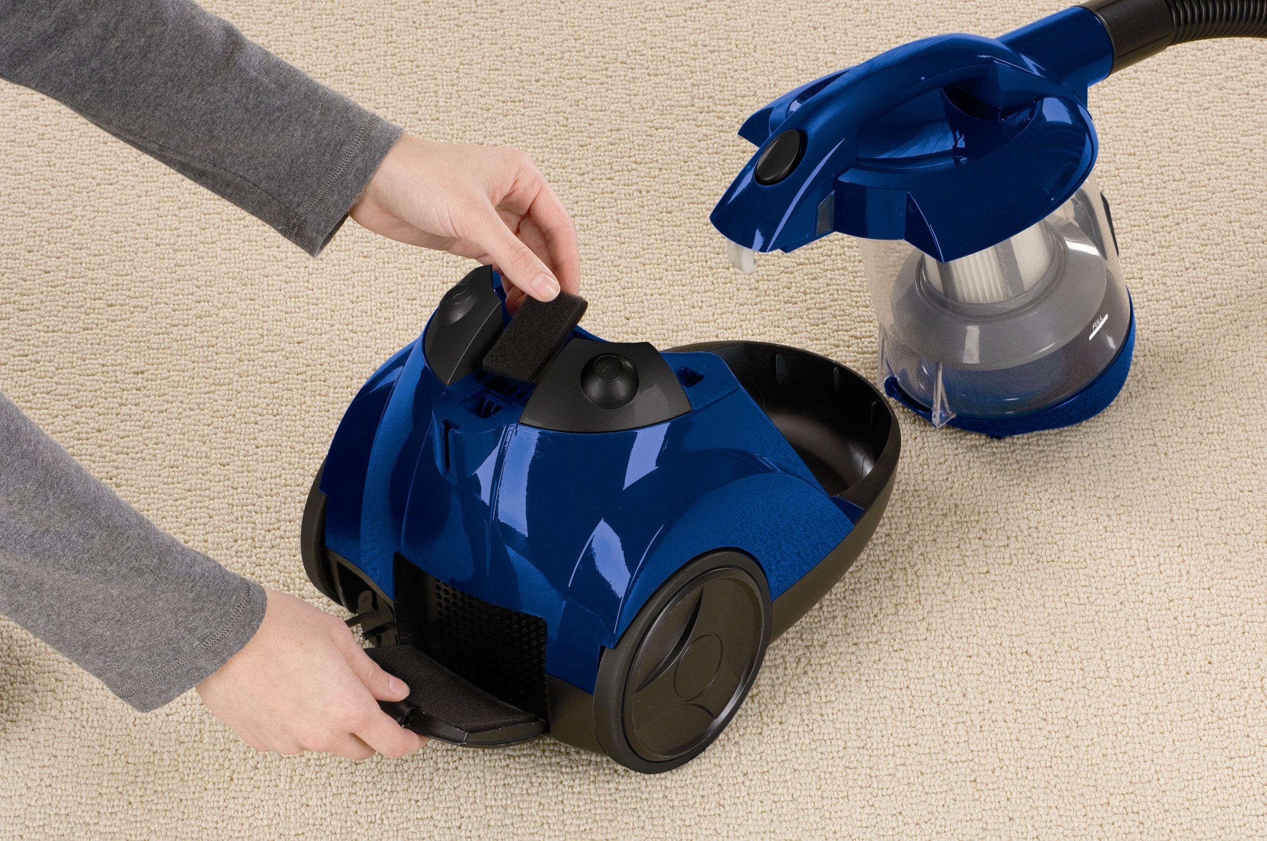 Bissell Zing Bagless Canister Vacuum, Blue Buy Online in United Arab