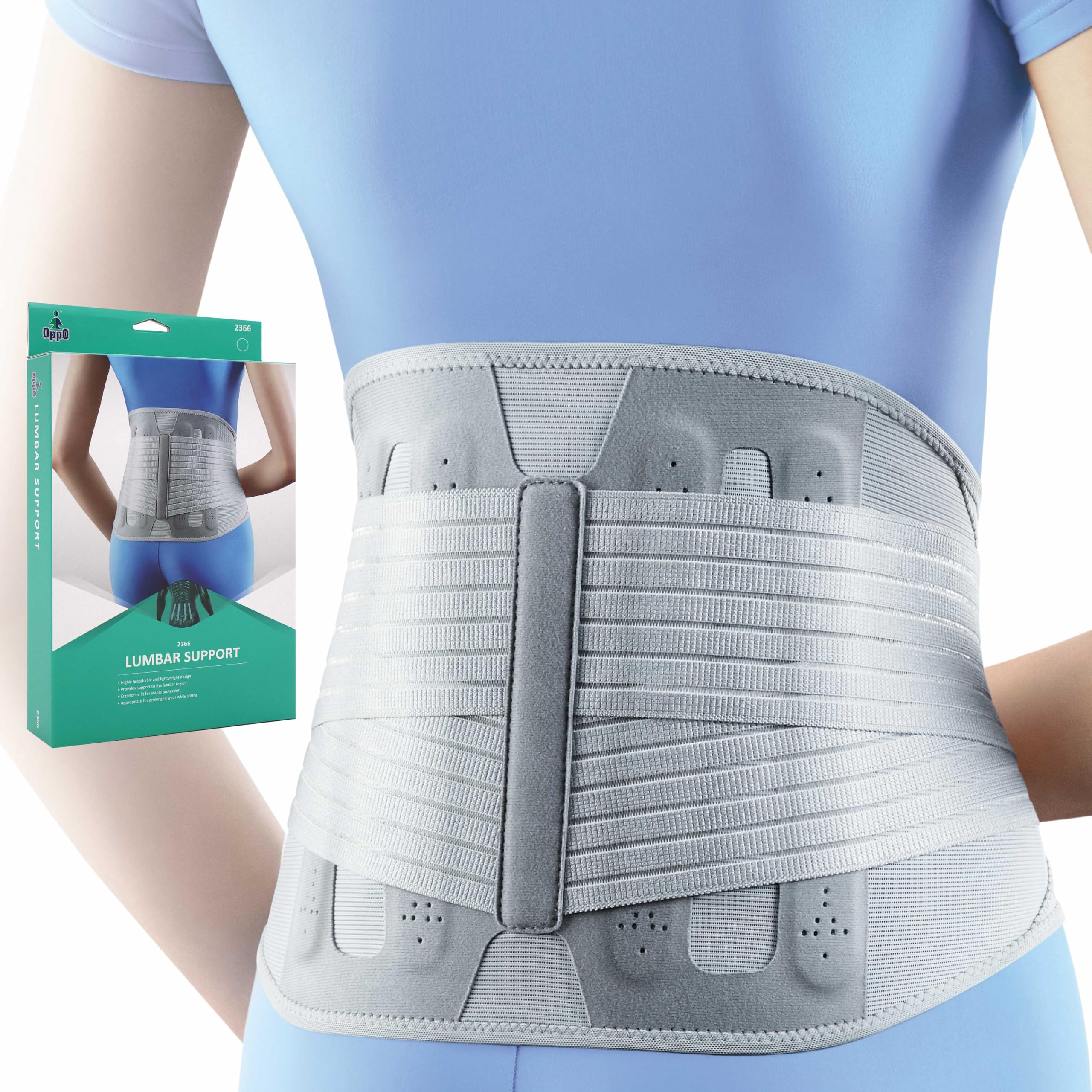 Amazon.com: OPPO 2366 High Lumbar Support Back Brace with Flexible