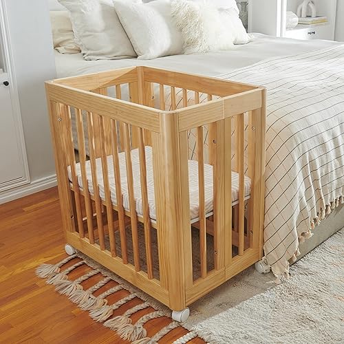 Miniatura 5 de Babyletto Sábanas de muselina para cuna de bebé para niñas y niños, funda de algodón orgánico transpirable con certificación GOTS, ajustadas en 360,