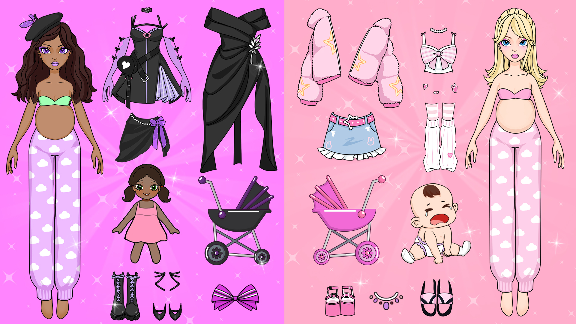 Magic Paper Dolls: DIY Dress up & Make up Games