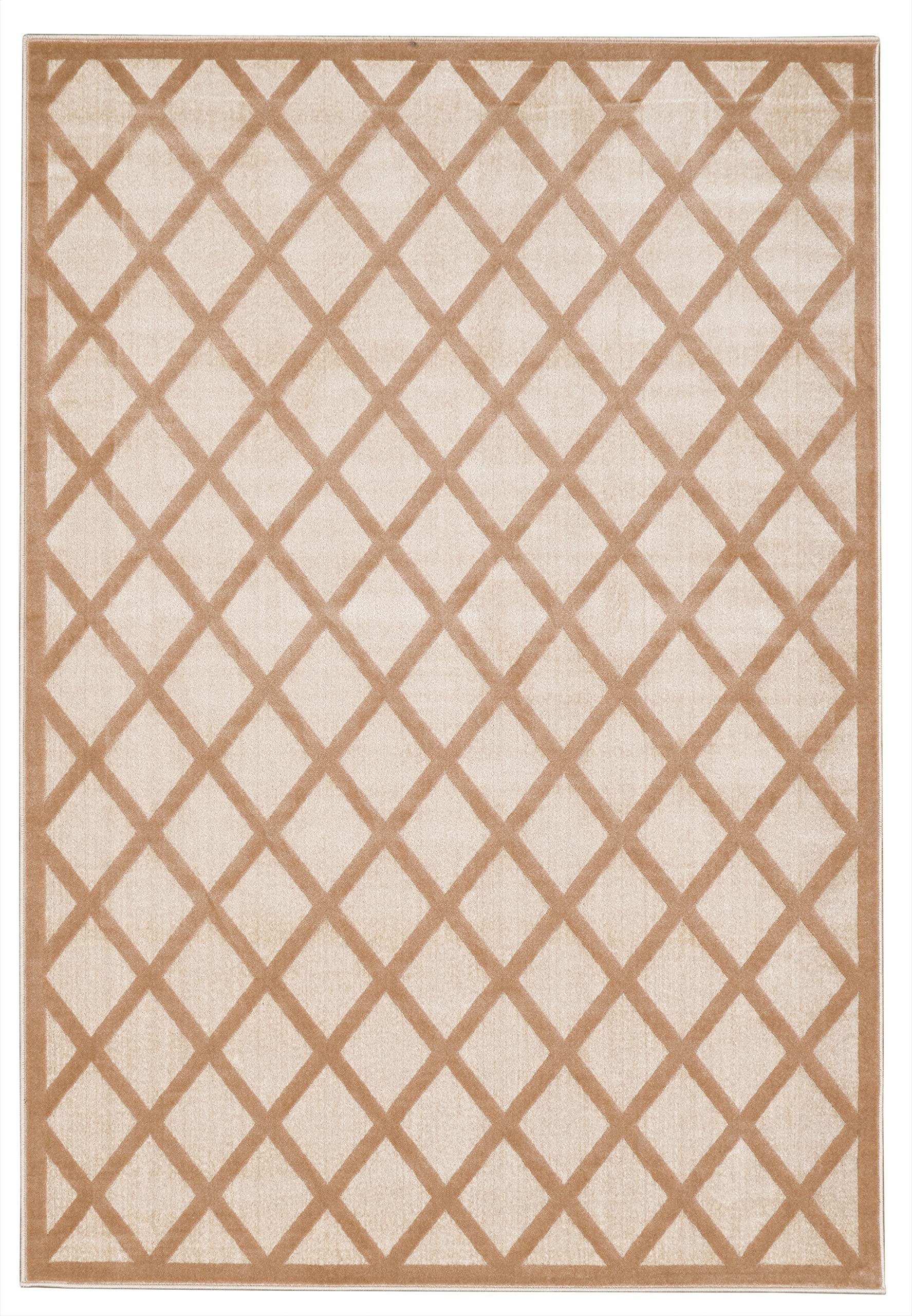 Linon Home Decor Products Inc Trellis Galina Beige 8 X 10 Area Rug
