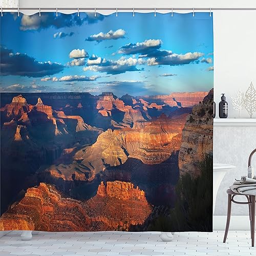 Miniatura 10 de Lunarable Cortina de ducha deportiva, jugador de béisbol, bateador swinging at a fast pitch atleta deportista dibujado a mano, juego de decoración