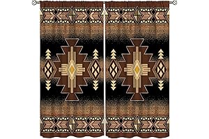 Enthralling Southwestern Curtains: Aztec Window Curtains