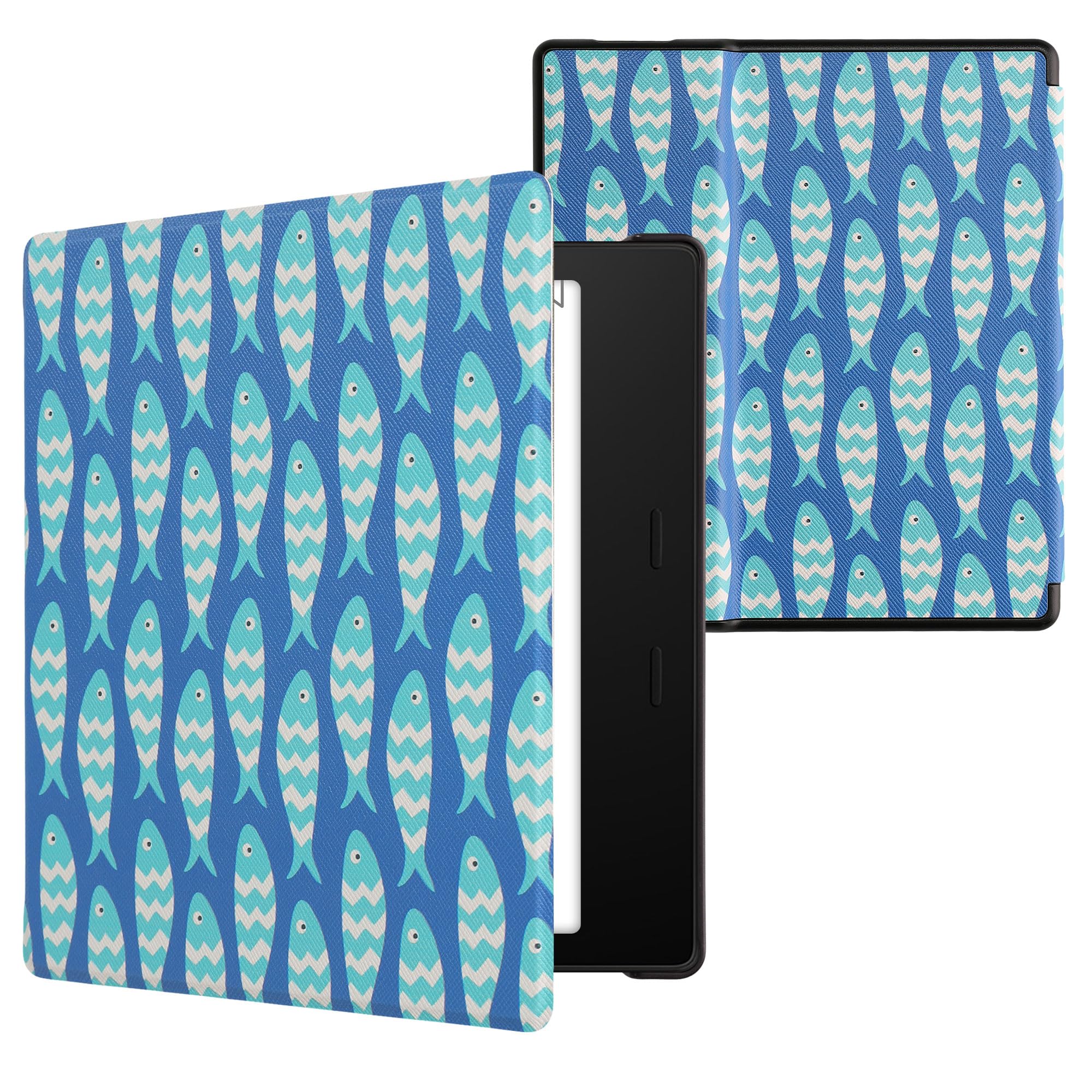 Custodia Magnetica Per Kindle Paperwhite 11° Gen 2021 - Tessuto Con Cinturino Polso E Sveglia Intelligente - Foto 3