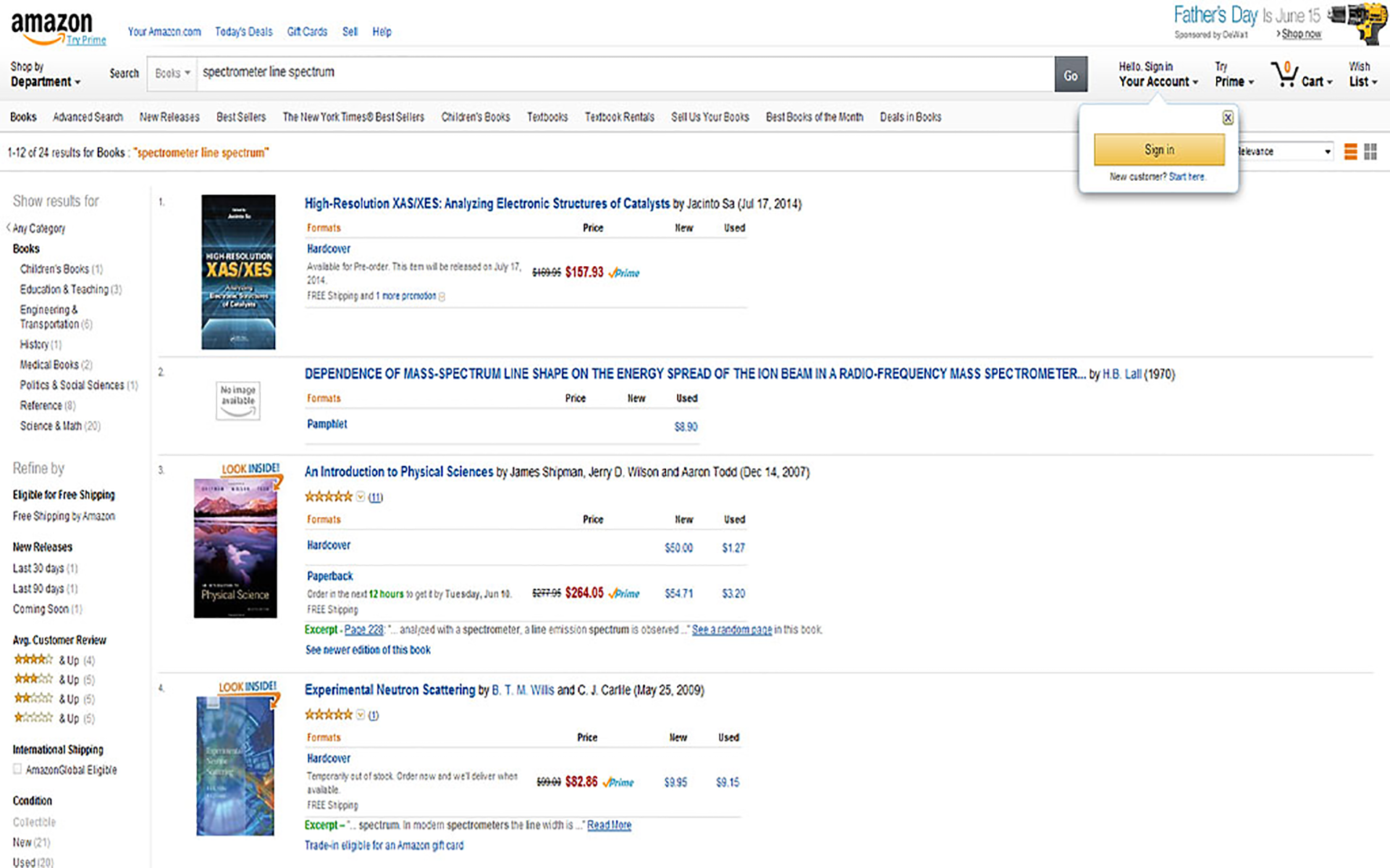 Design of a spectrometer App on Amazon Appstore
