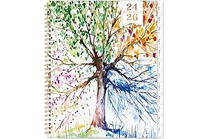 2024-2026 Cloth Calendars with Dowel Monthly Planner