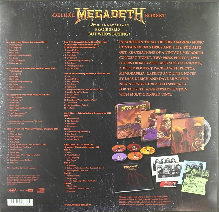 Peace Sells, But Who's Buying 25th Anniversary Remastered