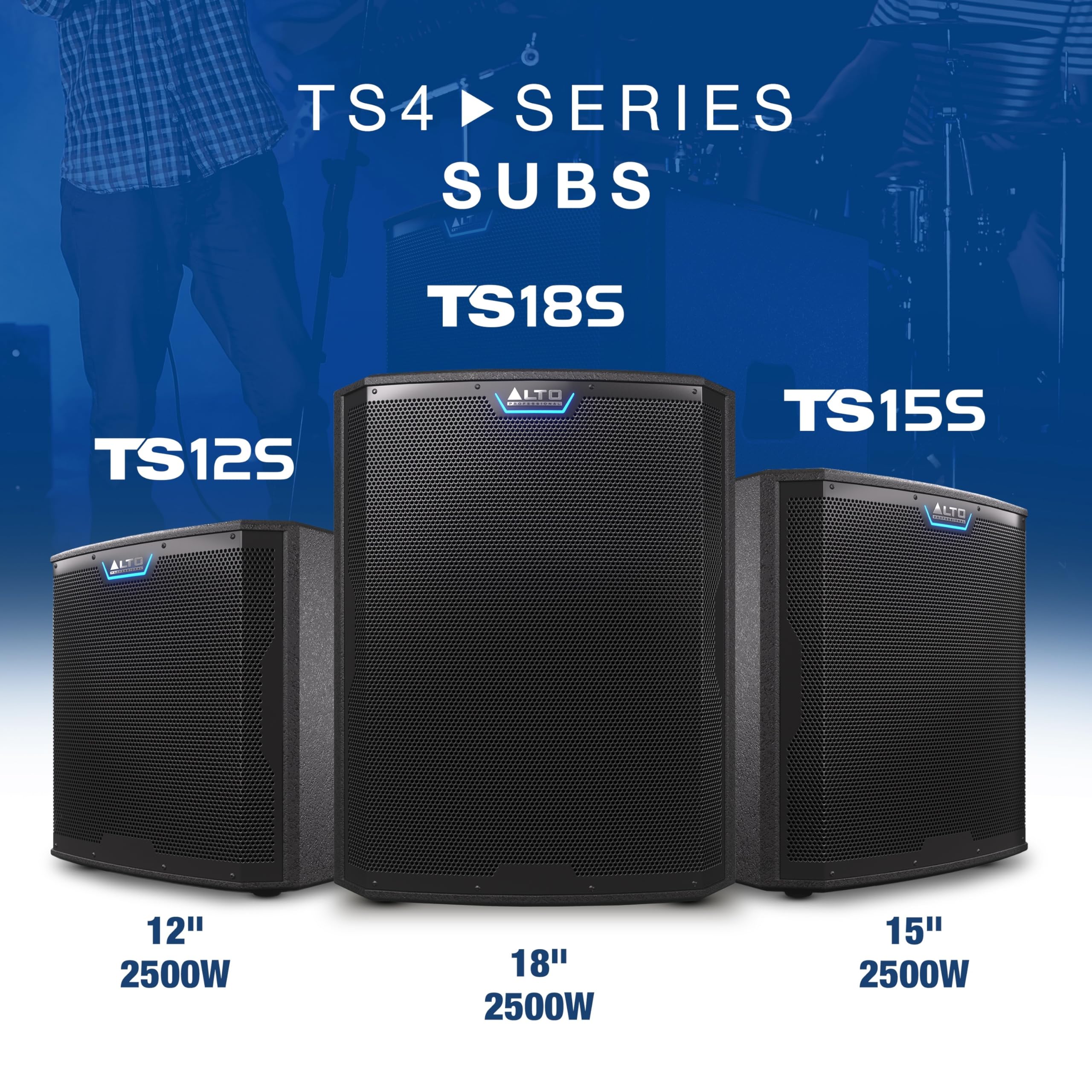 ALTO TS12S Subwoofer da 12" e 2500W, Sistema PA Con 6 Modalità DSP Selezionabili, Easy Setup, 130dB, Bobina da 3", Bassi Superiori | 6 Modalita DSP Selezionabili, Installazione Facile, Uscita 130 dB e Bobina 3" per Bassi di Qualita