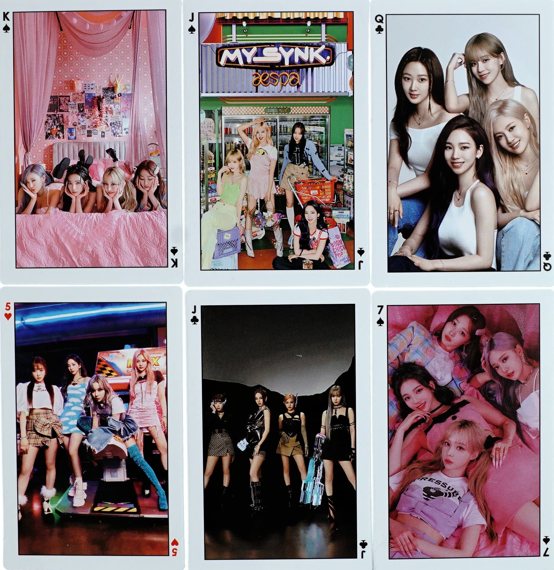 Amazon.co.jp: aespa エスパ グッズ トランプ カード ゲーム 54枚