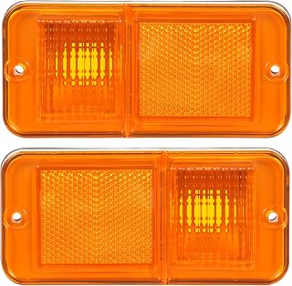 HECASA Amber Lens Front Side Marker Lights for 1968-1972 Chevy/GMC Trucks & Suburban, Replacement for CT26712/0849522, 2-Pack (Driver & Passenger Side)
