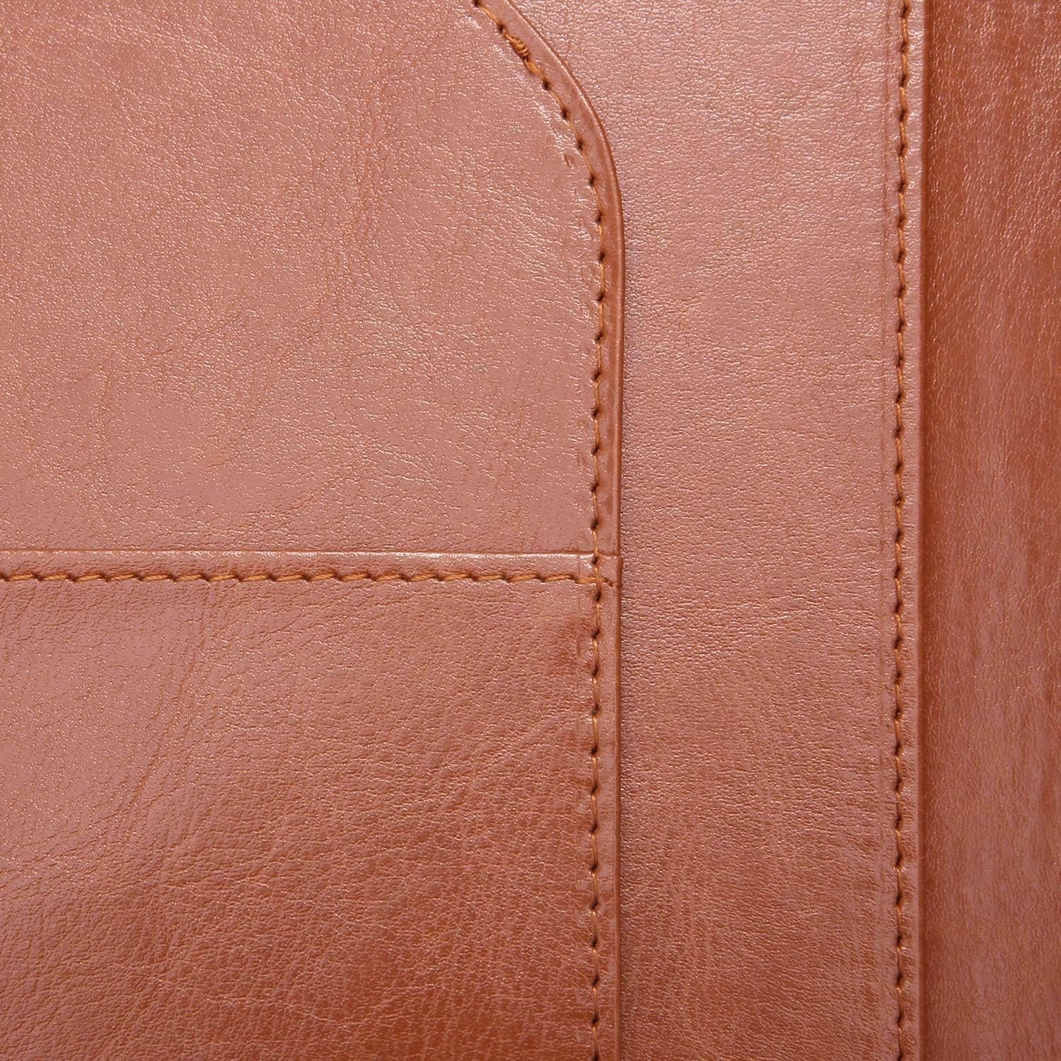 Clipboard Folder Padfolio, Mymazn Writing Portfolio Faux Leather Clipboards with Cover for Legal Pad Holder Letter Size A4 8.5 x 11 for Business Conference Notepad Clip Boards Brown - Image 4